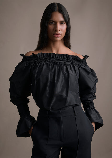 SADÉ TOP IN SILK TAFFETA