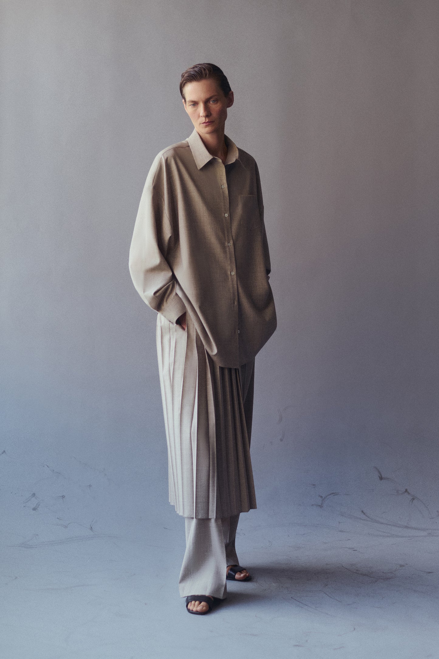 relaxed menswear shirt TOPS Adam Lippes