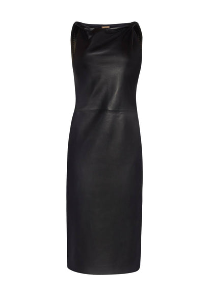 Hailee Dress in Italian Leather | Sleek, Form-Fitting & Sophisticated Adam Lippes Hailee Dress in Italian Leather | Sleek, Form-Fitting & Sophisticated Adam Lippes