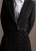 SHORT WRAP SKIRT IN METALLIC TWEED