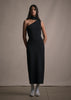ONE SHOULDER DRESS IN COMPACT JACQUARD