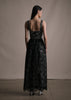 LUCIA DRESS IN CORDED LACE AND TAFFETA