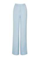 Ghost image of the front of the Full Leg Trouser in Stretch Canvas in pale blue.