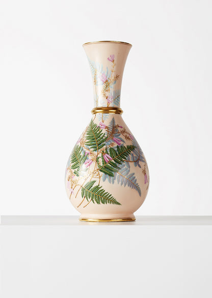 large aesthetic movement hand painted porcelain vase, 19th c HOME Adam Lippes