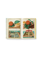 Book page showing oranges and gardens