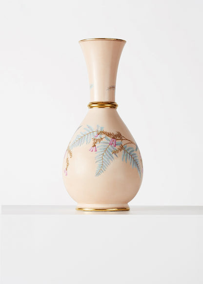 large aesthetic movement hand painted porcelain vase, 19th c HOME Adam Lippes