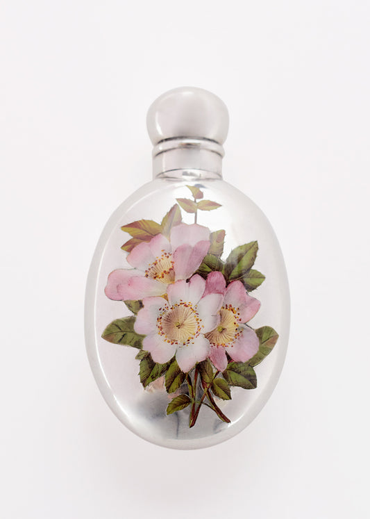 Victorian Sterling Silver and Enamel Scent Bottle