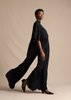 CAPE BACK GOWN IN SILK CREPE