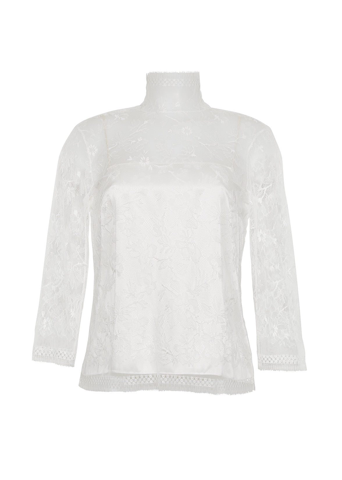 chantilly lace turtleneck TOPS Adam Lippes