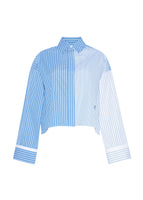 Ghost image of the front of the Ardsley Top in Mixed Stripe Shirting