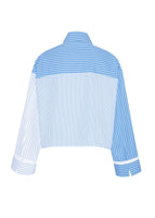 Ghost image of the back of the Ardsley Top in Mixed Stripe Shirting