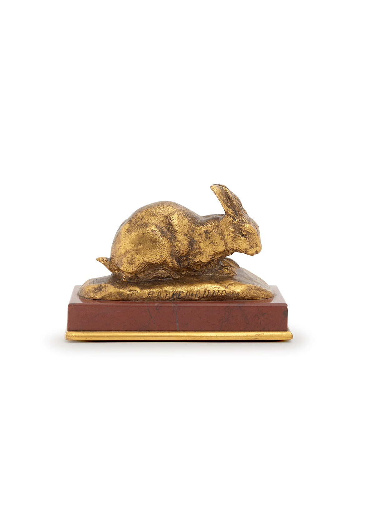 antoine-louis barye bronze model of a rabbit HOME Adam Lippes