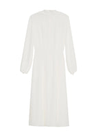 Ghost image of the back of the Blythe Dress in Silk Crepe Ivory