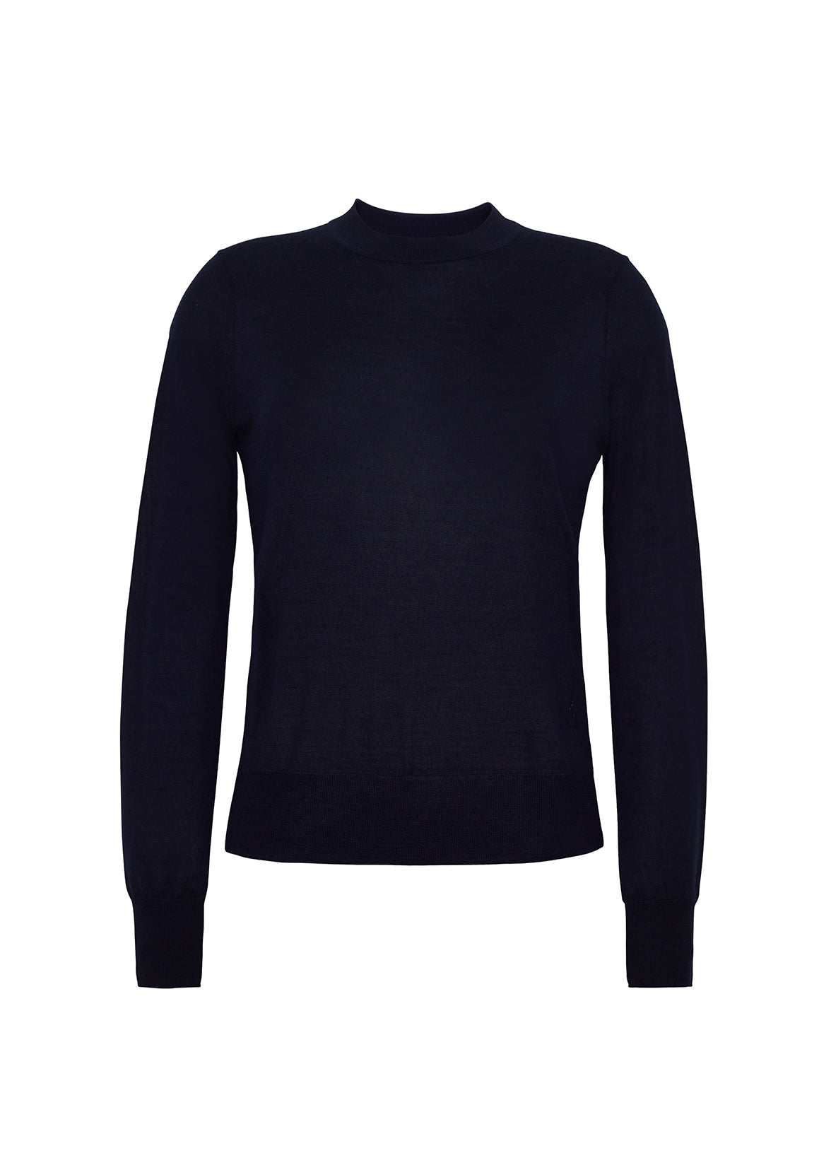 ghost image of the front of the didion knit in navy