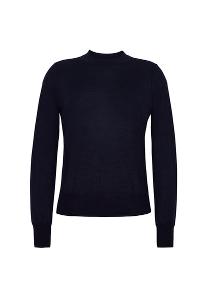 ghost image of the front of the didion knit in navy