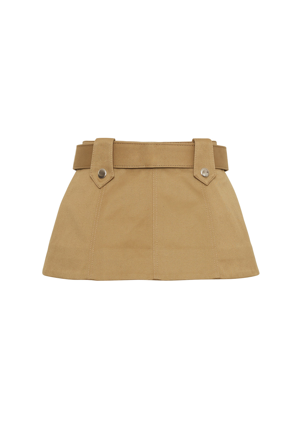 Ghost image of back of Gael Belt in Cotton Twill in Khaki