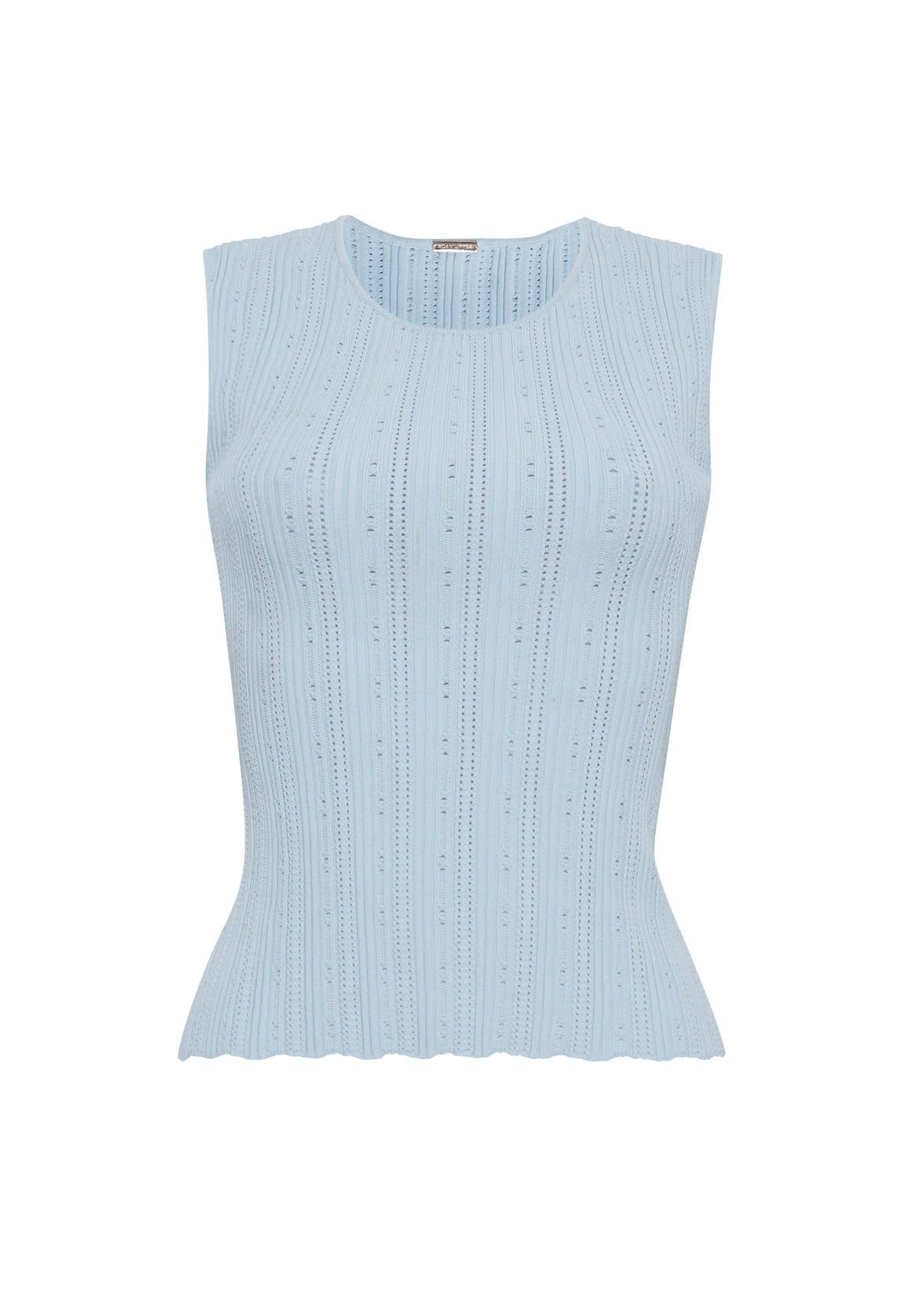 Ghost image of the brynn top in compact jacquared in mist