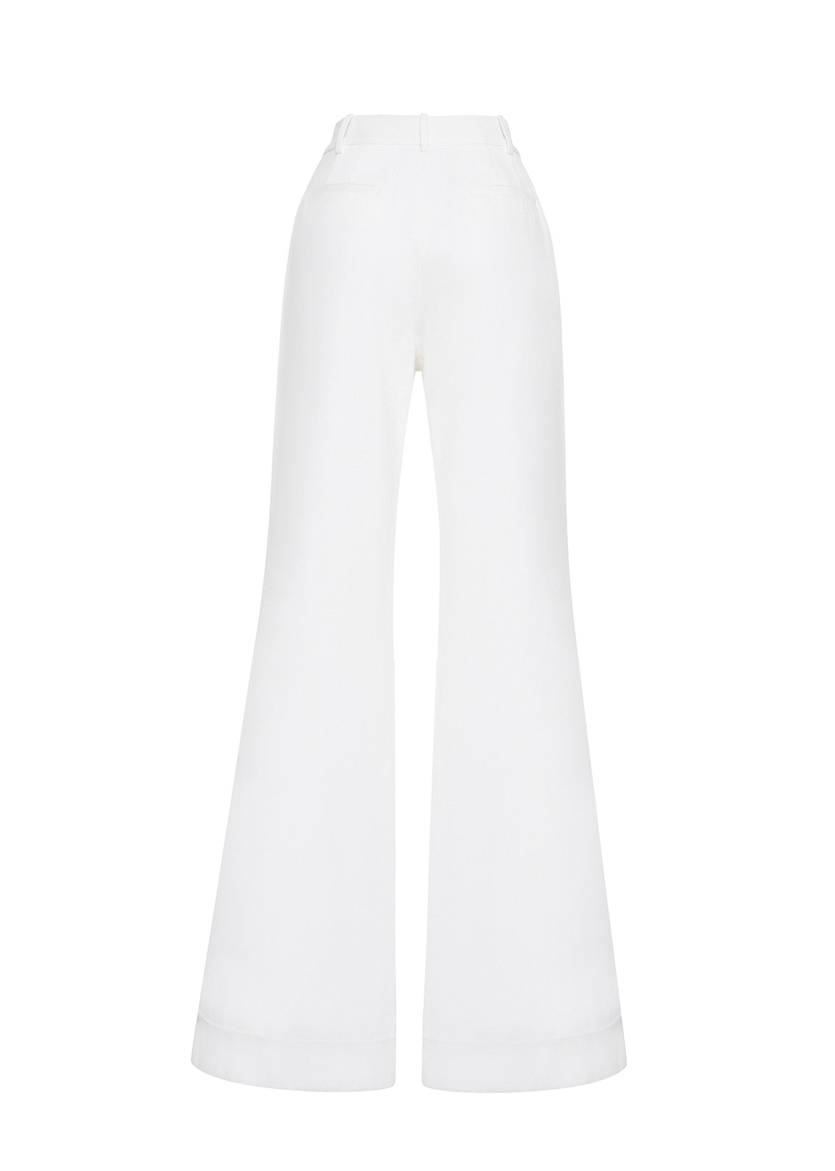 ghost image of the deeda pant in white denim