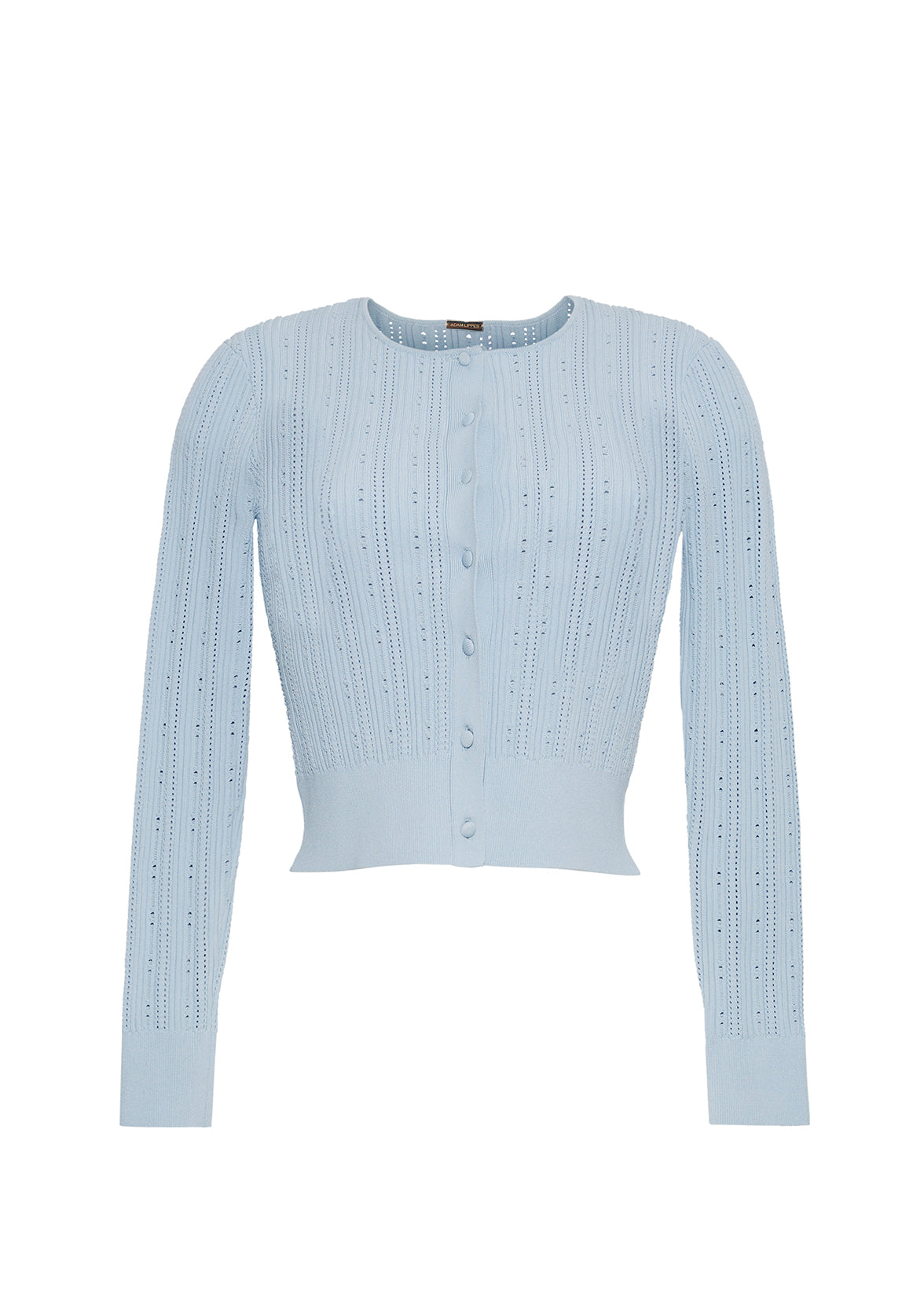 ghost image of the front of the faye cardigan in mist