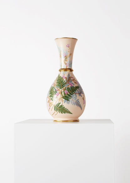 Large Aesthetic Movement hand painted porcelain vase, 19th C