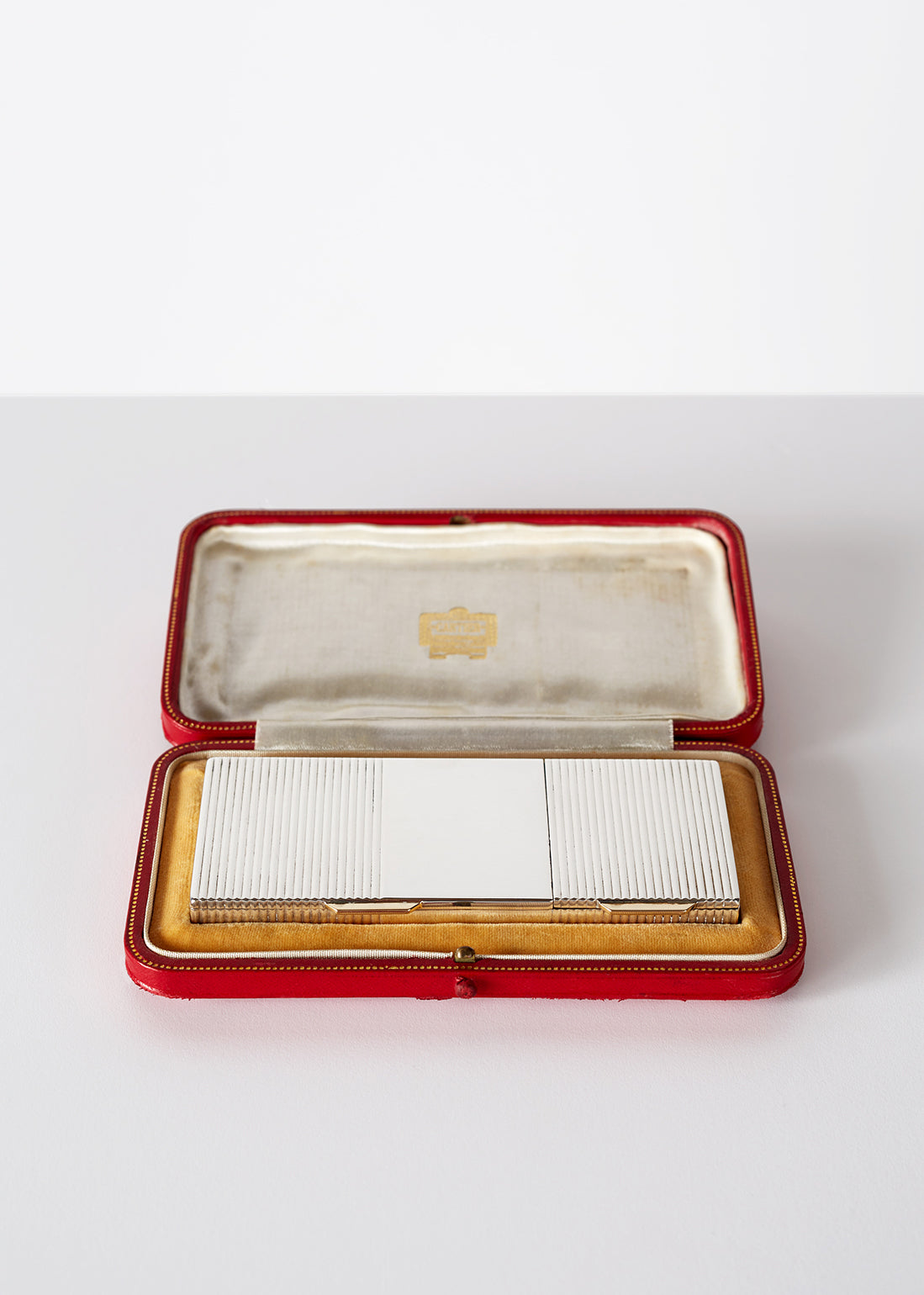 Cartier Art Deco Silver Compact