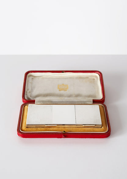 Cartier Art Deco Silver Compact