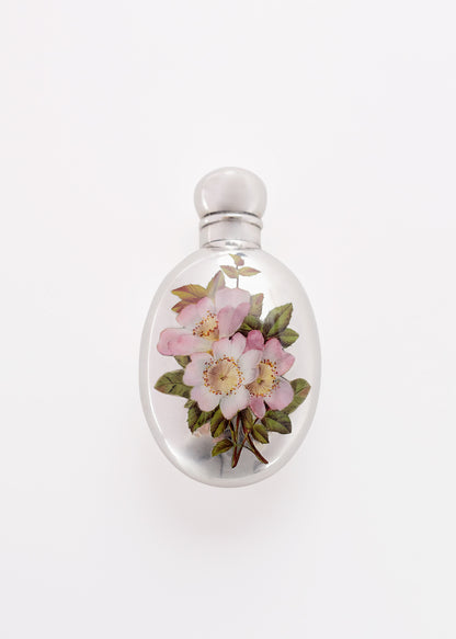 Victorian Sterling Silver and Enamel Scent Bottle