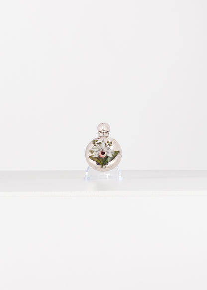 Victorian Sterling Silver and Enamel Scent Bottle