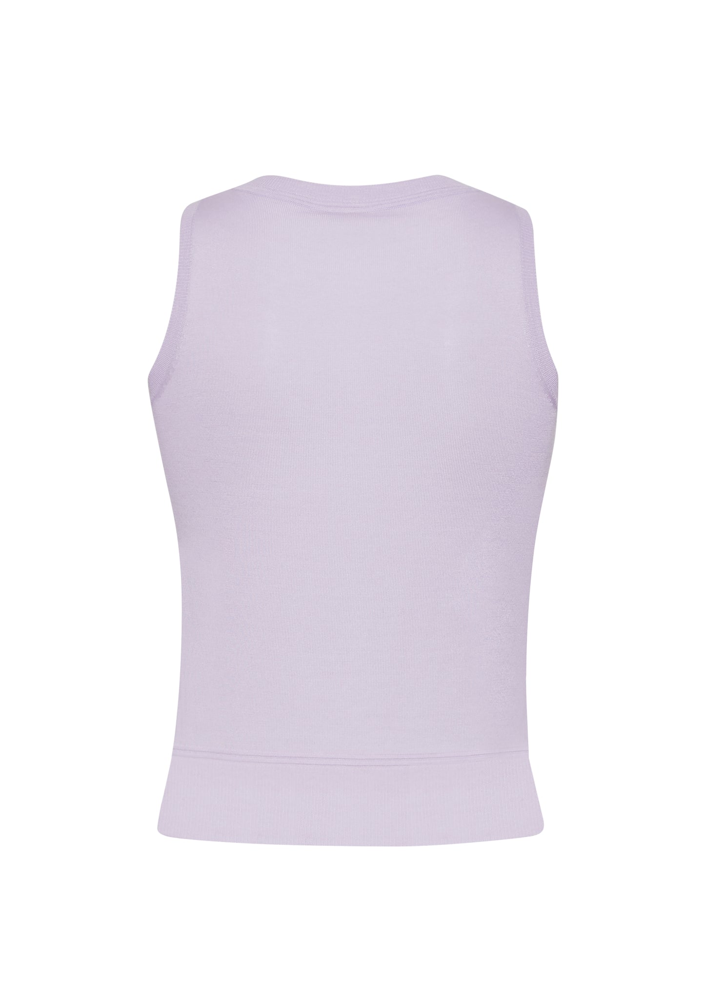 Back Ghost Image of the Shell in Cashmere Silk in Lilac