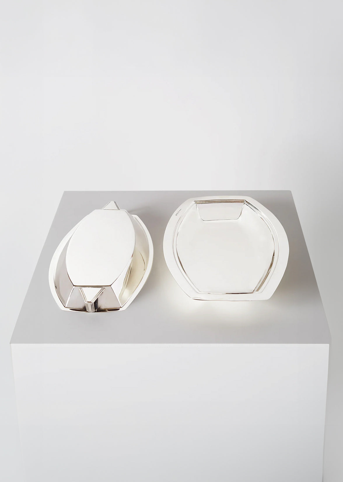 pair of large art deco dishes and covers HOME Adam Lippes