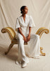 NANSI JUMPSUIT WITH SLEEVE IN SILK CREPE