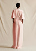 NANSI JUMPSUIT WITH SLEEVE IN SILK CREPE