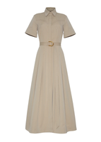 Ghost image of the front of the Leighton Dress in Cotton Twill.