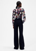 joan blouse in printed chiffon