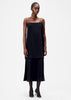 nina dress in silk crepe