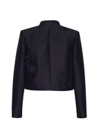 Ghost image of the back of the Embroidered Bolero in Radzimir Wool.