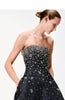 SWAROVSKI CRYSTAL EMBELLISHED GOWN IN SILK MIKADO