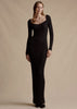 FLORENTINE DRESS IN SILK CASHMERE RIBBED KNIT