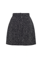 Ghost image of the back of the Short Skirt in Corded Tweed.
