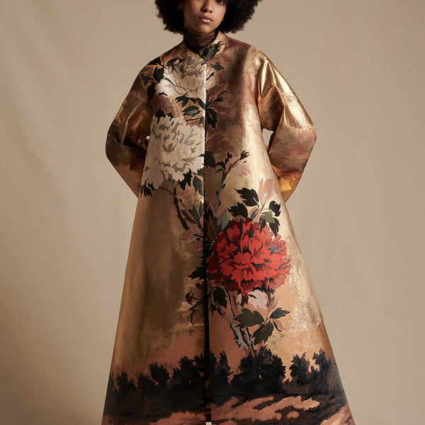 OPERA COAT IN JACQUARD | Adam Lippes