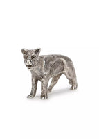 Photo of sterling silver Lioness figure.