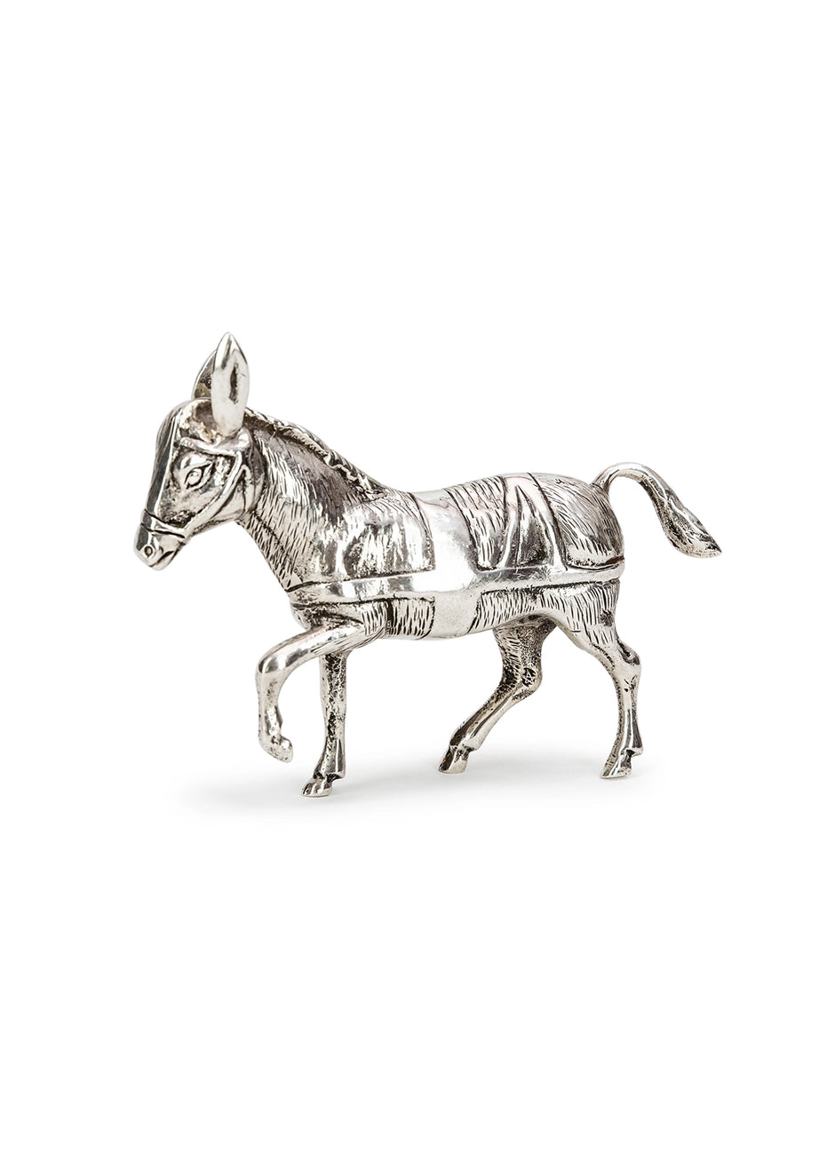 spanish silver donkey figure, circa 1940 HOME Adam Lippes