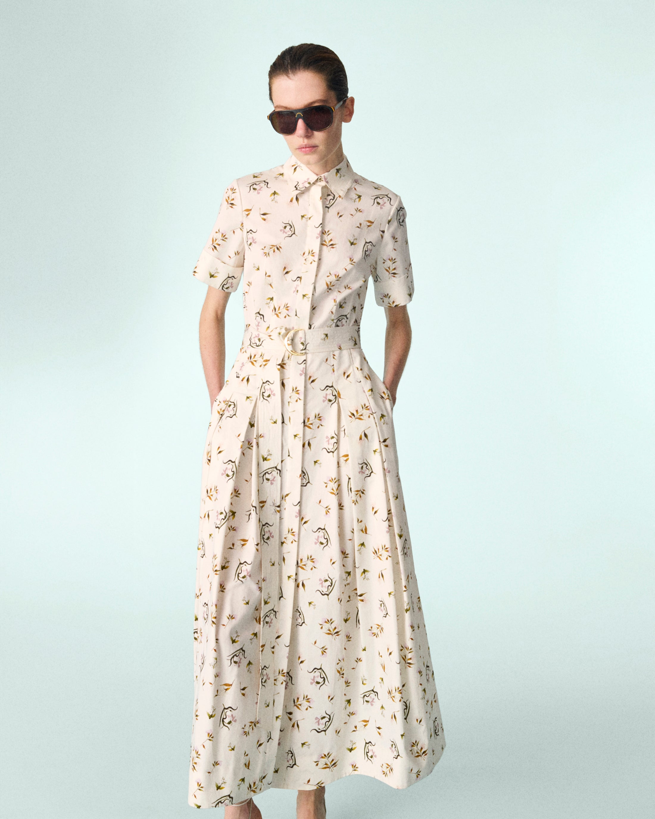 Leighton Dress, In Ivory Floral, Size 2, Adam Lippes Summer 2026