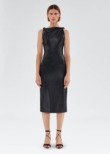 Hailee Dress in Italian Leather