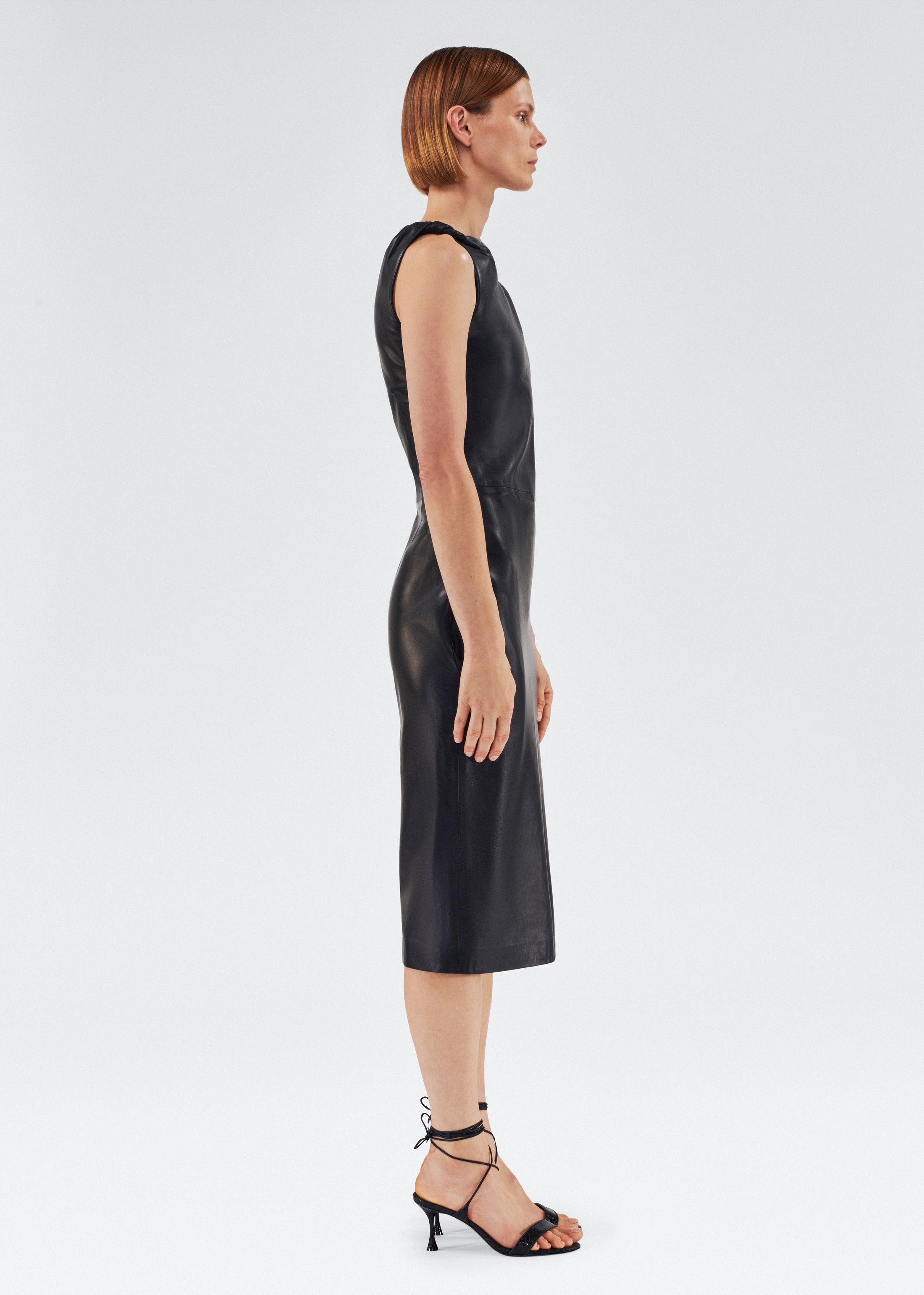 Hailee Dress in Italian Leather | Sleek, Form-Fitting & Sophisticated Adam Lippes Hailee Dress in Italian Leather | Sleek, Form-Fitting & Sophisticated Adam Lippes