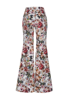 Ghost image of the back of the Kennedy Pant in Printed Cotton Twill, featuring an Ivory Floral print.