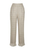 sutton pant in silk linen plaid