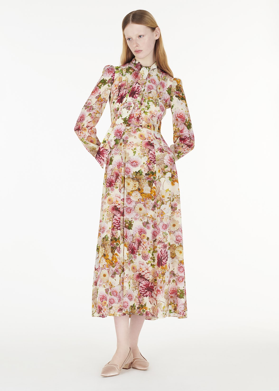 Adam Lippes Alison Dress Cream Multi 2
