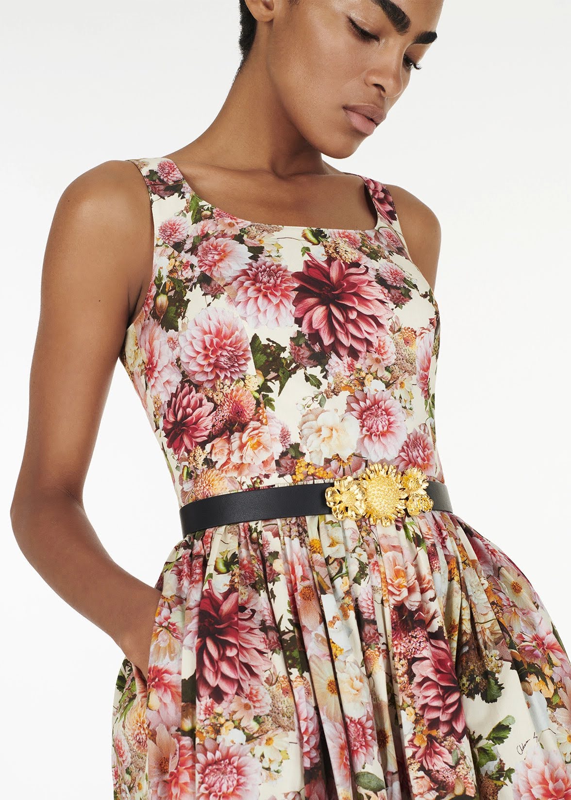 scoop neck dress Adam Lippes