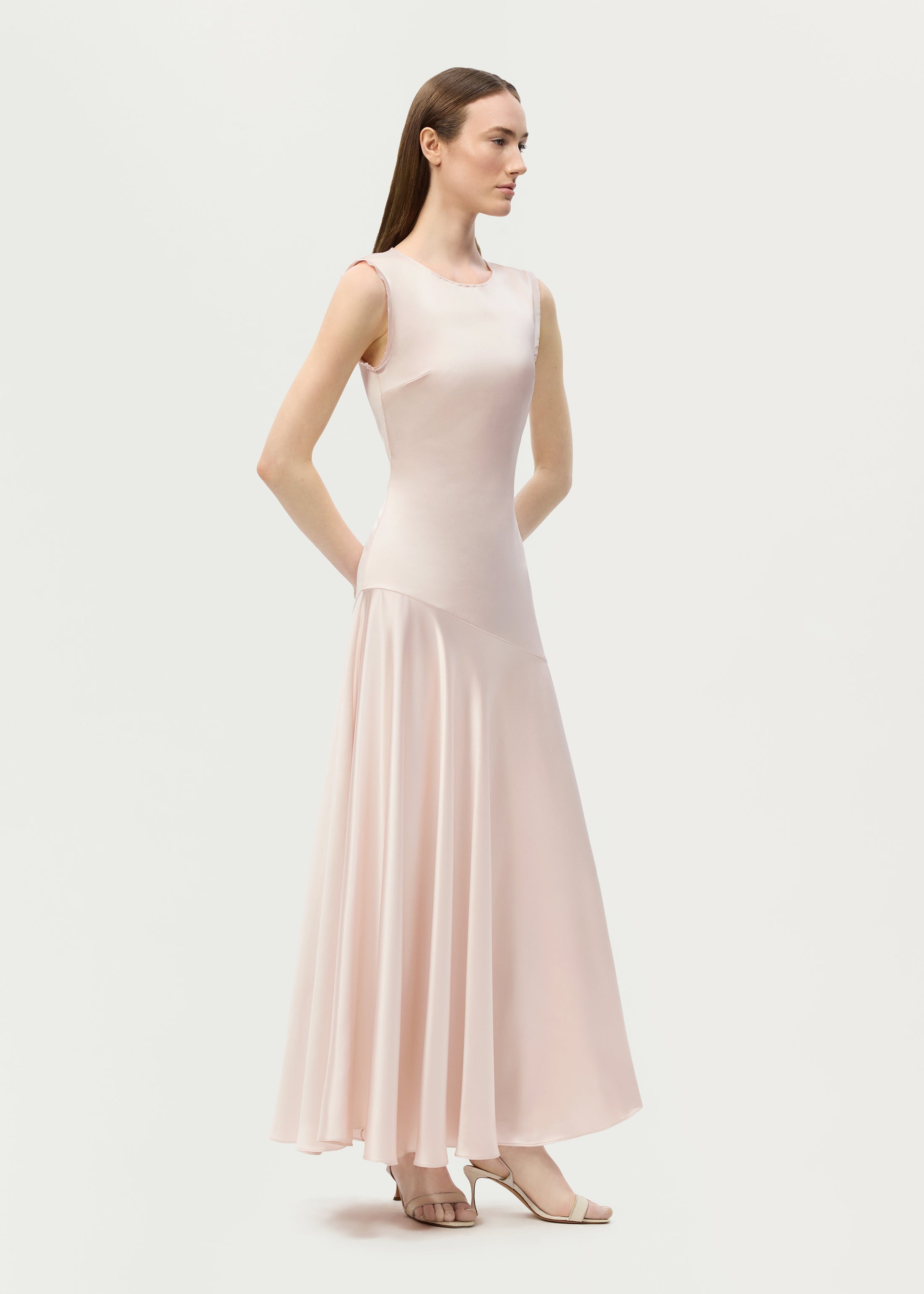 Gwenyth Dress, In Pale Pink, Size 8, Adam Lippes Summer 2026